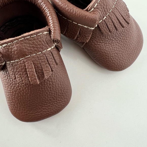 Freshly Picked Moccasin Baby Shoe in Brown size 1 - Picture 3 of 9